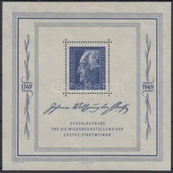 * 1949 Goethe Blokk Mi 6 - Sonstige & Ohne Zuordnung