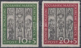 ** 1951 Lübecki Mária Templom Sor Mi 139-140 - Altri & Non Classificati