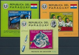 ** 1970 Apolló Program Blokksor Mi 144-146 MUESTRA - Otros & Sin Clasificación