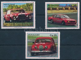 ** 1987 Autók Sor + Kisív (2 Záróérték Kisívben),
Cars Set + Mini Sheet (2 Closing Values In Mini Sheet)
Mi 4091-4093 +  - Andere & Zonder Classificatie