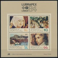 ** 1984 Portugál-brazil Bélyegkiállítás LUBRAPEX: Lisszabon Blokk,
Portuguese-Brazilian Stamp Exhibition LUBRAPEX: Lisbo - Autres & Non Classés