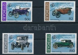 ** 1985 Veterán Autók Sor,
Veteran Cars Set
Mi 597-600 - Other & Unclassified