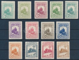 ** 1930 Vasúti Kongresszus Sor Mi 444-456 (Mi EUR 1.300,-) (gumihibák / Gum Disturbences) - Autres & Non Classés