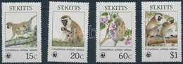 ** 1986 WWF Majmok Sor,
WWF Monkies Set
Mi 184-187 - Autres & Non Classés