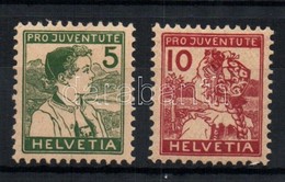 * 1915 Pro Juventute Sor Mi 128-129 - Autres & Non Classés