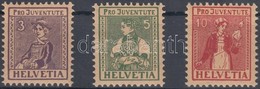 ** 1916 Pro Juventute Sor Mi 130-132 - Sonstige & Ohne Zuordnung