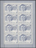 ** 1984 Űrkutatás: Jurij Gagarin Teljes ív (hajtott) + Kisív Mi 5361 / Folded Complete Sheet + Minisheet - Other & Unclassified