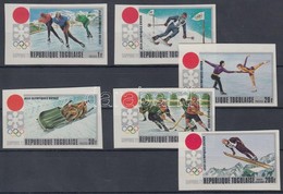 ** 1971 Sapporoi Téli Olimpia Vágott Sor Mi 888 B-893 B - Andere & Zonder Classificatie