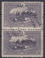 * 1921 Mi 761 II Pár Kettős Felülnyomással / Pair With Double Overprint - Autres & Non Classés