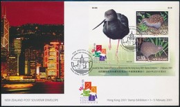 2001 Veszélyeztetett Madarak HONG KONG Bélyegkiállítás Blokk Mi Blokk 117 FDC - Andere & Zonder Classificatie