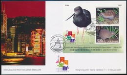 2001 Veszélyeztetett Madarak HONG KONG Bélyegkiállítás Blokk Mi Blokk 117 FDC - Autres & Non Classés