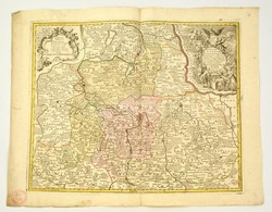 Lotter, Tobias Conrad: (1717-1777): Alsó Lausitz Hercegség Rézmetszetű Térképe. Marchionatus Lusatiae Inferioris Bohemia - Prenten & Gravure