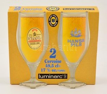 Luminarc Talpas Söröspohár, Eredeti Tokjában, Hibátlan, 0,49 L, M:19 Cm (2×) - Glas & Kristall