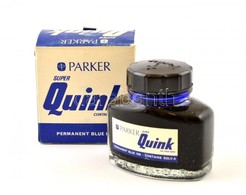 Parker Quink Folyékony Tinta, Teli üveg, Eredeti Dobozában - Autres & Non Classés