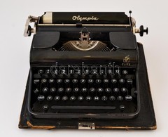 Régi Olympia írógép Dobozában, 34×34cm - Altri & Non Classificati