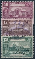1932 3 Db Klf Konzuli Illetékbélyeg (A 12, 14, 15) (3.000) - Zonder Classificatie
