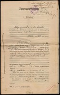 1907 Bérszerződés Viaszpecséttel - Unclassified