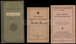 1926-1939 5 Db Iskolai értesítő-könyvecske, Valamint Egy Polgári Leányiskolai értesítő, Valamint Egy Polgári Leányiskola - Non Classificati