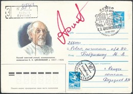 Anatolij Filipcsenko (1928- ) Szovjet űrhajós Aláírása Emlékborítékon /
Signature Of Anatoliy Filipchenko (1928- ) Sovie - Other & Unclassified