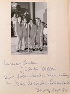 Cca 1960 Emlékkönyv 20 Db Aláírt Fotóval A Német  Varieté Világából Kállay Judtnak. - Autres & Non Classés