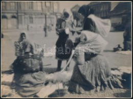 Cca 1942 Gaál Margit: Festők, Jelzés Nélküli Vintage Fotóművészeti Alkotás A Szerző Hagyatékából, 17x16,5 Cm + Cca 1938  - Autres & Non Classés