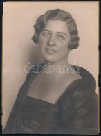 Cca 1925 Gaidusek Erzsi (1875-1956) Budapesti Fényképész Műtermében Készült, Vintage Fotó, Hidegpecséttel Jelzett, (a Sz - Andere & Zonder Classificatie