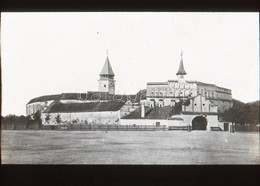 Cca 1910 Prázsmár Templom Üveg Dia Kép. 8x8 Cm - Altri & Non Classificati