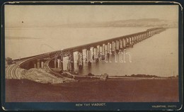 Cca 1887 Skócia, A New Tay Vasúti Viadukt / Scotland The New Tay Railway Viaduct. 15x9 Cm - Altri & Non Classificati