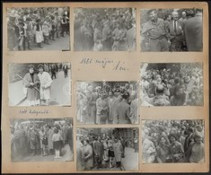 1959-1961 Május Elsejei Felvonulásokon Készült Képek, 20 Db, Albumlapokra Ragsztva, 6×9 Cm - Altri & Non Classificati