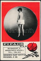 Cca 1960-1970 A Budapesti Pipacs Bár Reklámnyomtatványa - Publicités