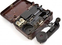 Cca 1950 TA-57 Szovjet Katonai Telefon, Jó állapotban, 22×16 Cm - Autres & Non Classés