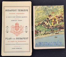 1983 Vegyes Térkép Tétel, 2 Db:
1983 Homolka József: Budapest Térképe Házszámok Megjelölésével és Az Utcák és Terek Betü - Autres & Non Classés