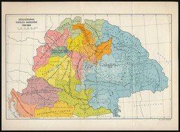 Zászlósurak Területi Hatásköre 1366-ban, Kiadja: M. Kir. Állami Térképészet, 23×32 Cm - Andere & Zonder Classificatie