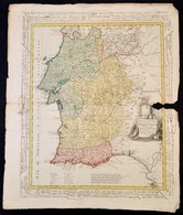 1800 Portugál Tartomány Térképe.  Les Provinces Méridionales De Portugal, Savoir - Dressée Nouvellement Par F. L. Güssef - Autres & Non Classés