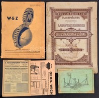 Cca 1900-1940 5 Db Termékminta Katalógus Julius Maschner Díszmű Katalógus. WEZ Fogaskerék, Edison Katalógus. - Non Classés