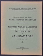 1926 A Köbányai Serfőző és Szent István Tápszerművek Rt. Évi Jelentése és Zárszámadása. 32p. - Non Classificati