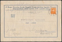 1934 Meghívó A Magyar Keresztény Szociális Vasutasok Orsz. Gazd. Egyesületének Veszprémi Székházának Avatására - Non Classés