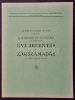 1938 A Köbányai Serfőző és Szent István Tápszerművek Rt. Évi Jelentése és Zárszámadása. 16p. - Non Classificati