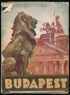 1940 Budapest Ungheria Calendario Per L'anno 1940. Fekete-fehér Fotókkal Illusztrált Naptár. Spirálkötésben, A Címlapja  - Non Classificati