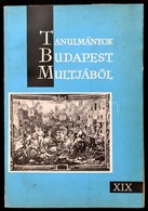 Tanulmányok Budapest Múltjából XIX. Kötet. A Budapesti Történeti Múzeum évkönyve. Szerk.: Tarjányi Sándor. Bp.,1972, BTM - Non Classés