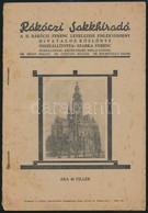 1942 Rákóczi Sakkhíradó. A II. Rákóczi Ferenc Levelezési Emlékverseny Hivatalos Közlönye. Összeáll.: Szarka Ferenc. II.  - Non Classés