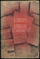 Kéziratos Források Az Országos Széchényi Könyvtárban 1789-1867. Országos Széchényi Könyvtár Kiadványai XXIV. Bp.,1950, O - Non Classificati