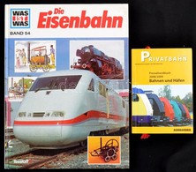 Hans Reichardt: Die Eisenbahn. Nürnberg, 1994, Tessloff. Német Nyelven. Kiadói Kartonált Papírkötés.+Pressehandbuch Bahn - Ohne Zuordnung