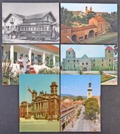 ** * Kb. 65 Db MODERN Magyar Városképes Lap / Cca. 65 Modern Hungarian Town-view Postcards - Unclassified