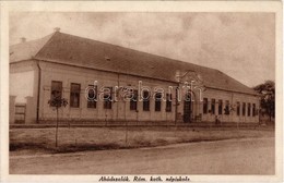 T2 1929 Abádszalók, Római Katolikus Iskola. Kiadja Devai István - Unclassified