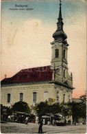 T2/T3 1933 Budapest I. Krisztinavárosi Templom, Piac árusokkal, Omnibuszok. Taussig 61 1917/21. (EK) - Non Classés