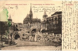 T2 Budapest I. Mátyás Templomhoz Vezető Lépcső. Divald Károly 301-1907. - Ohne Zuordnung