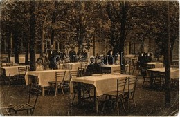 T3 1921 Budapest II. Hűvösvölgy, Wippner Mihály Vendéglője, étterem, Kert Pincérekkel (EB) - Ohne Zuordnung