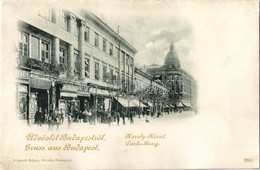** T3 Budapest V. Károly Körút, Fodrász, Adler Könyv és Papírkereskedése, üzletek (r) - Non Classificati