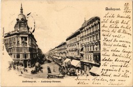 T2 1901 Budapest VI. Andrássy út, Villamos - Non Classificati